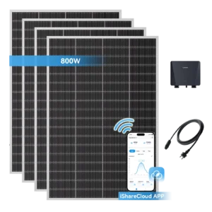 800W Ray Lite Φωτοβολταϊκο μπαλκονιου με βασεις μπαλκονιου